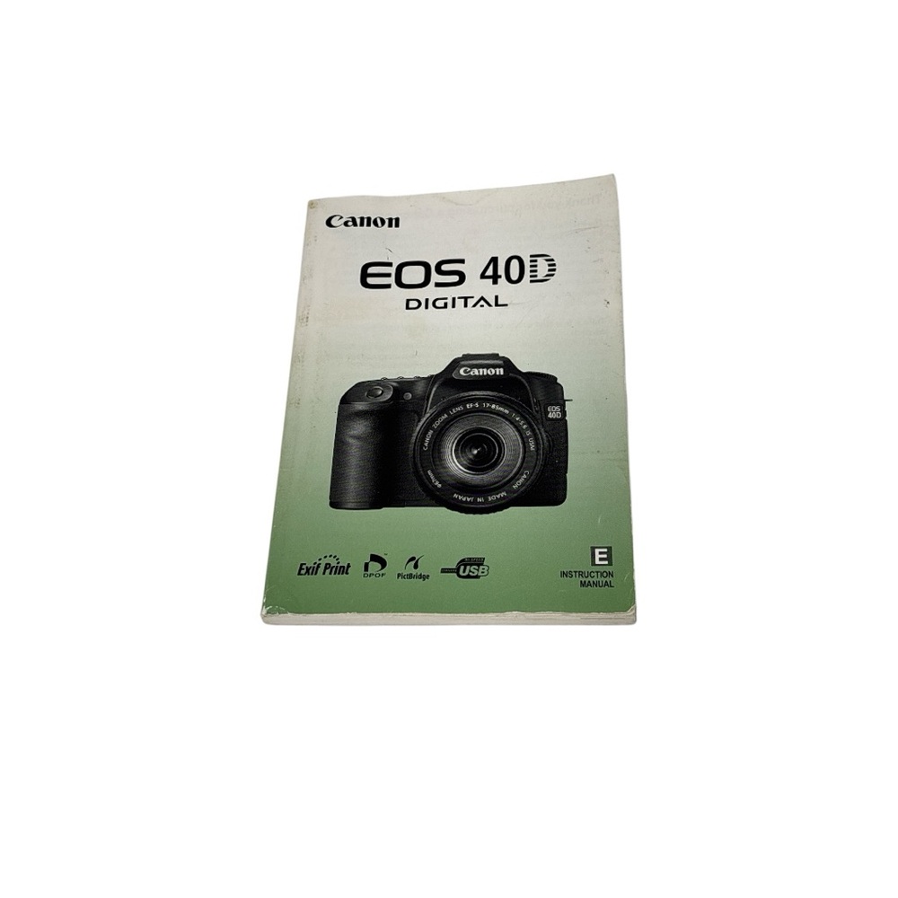 CANON 40D user instruction manual guide